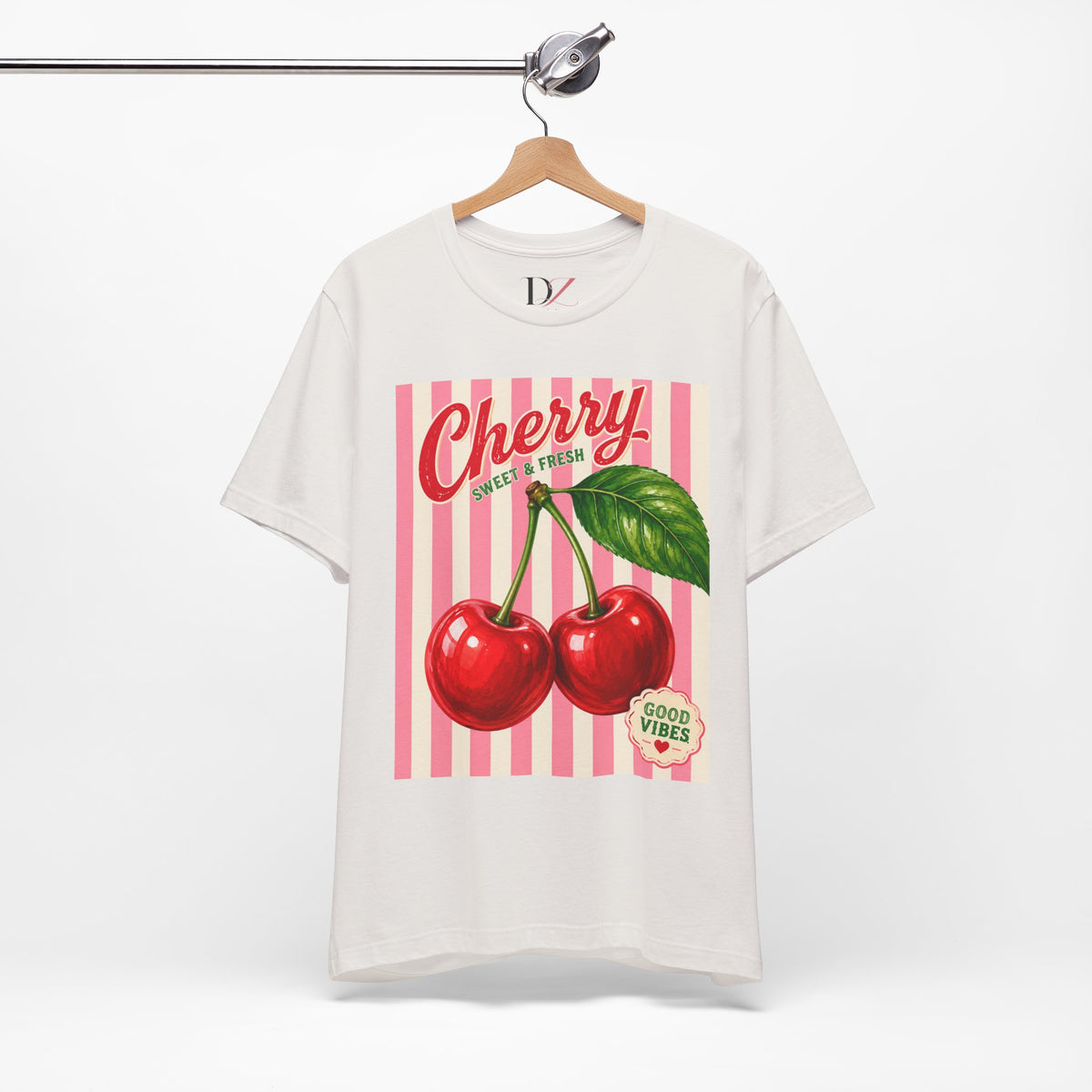 Cherry Fresh Vintage Illustration T-Shirt | Good Vibes